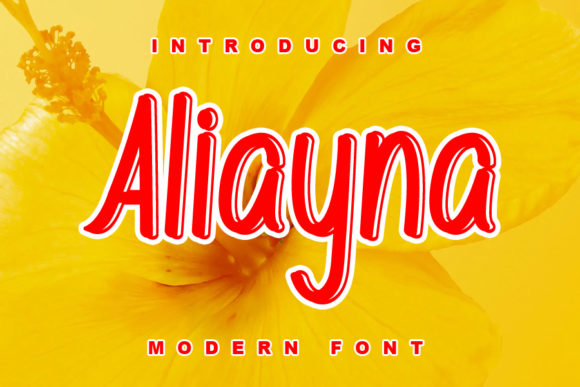 Aliyana: A Modern Display Font for Web Design