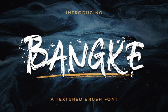 Bangke: A Textured Display Font for Editorial Elegance