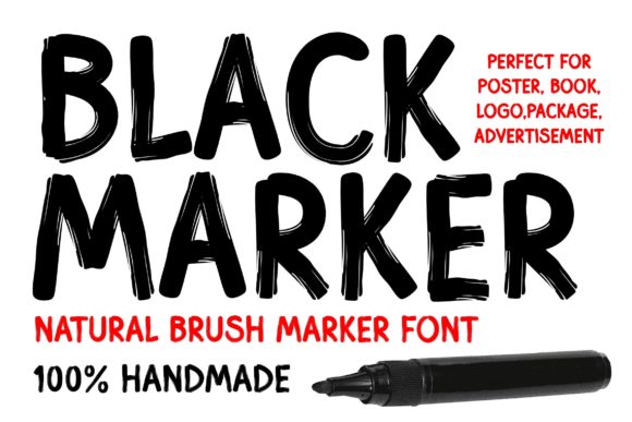 Black Marker Font: A Bold Choice for Handmade Creations