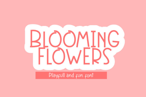 Blooming Flowers Font for a Playful Editorial Touch