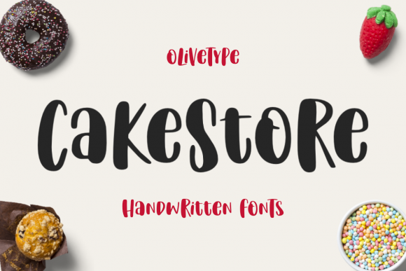 Cake Store Font for Handmade Creations