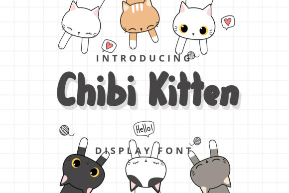 Chibi Kitten Font for Web Design Projects