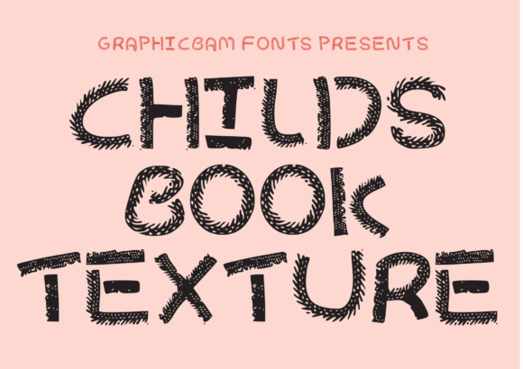 Child's Book Texture Font for Editorial Design