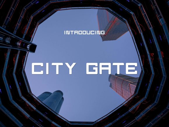 City Gate Font for Modern Editorial Design