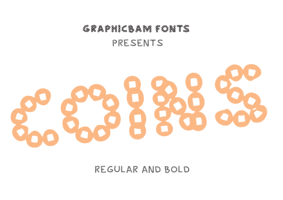 Coins: A Playful Display Font for Creative Branding