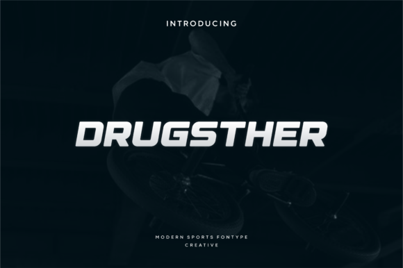 Drugsther: A Sharp Display Font for Digital Branding