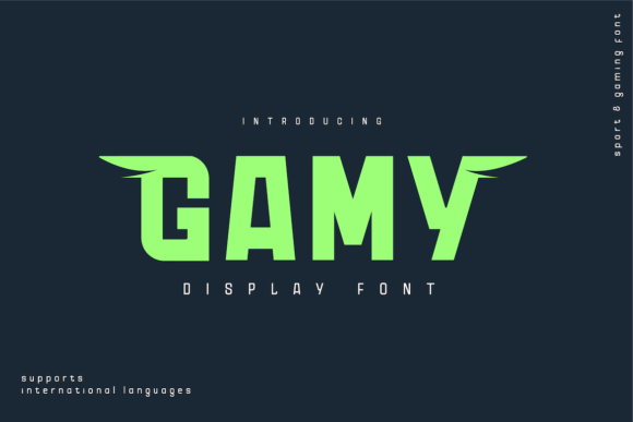 Gamy Font for Handmade and Commercial Design