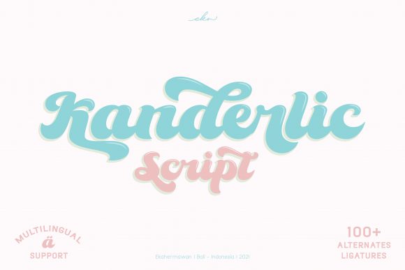Kanderlic: A Retro-Styled Display Font for Bold Branding