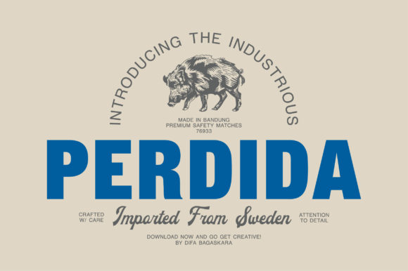 Perdida: A Display Font with Character
