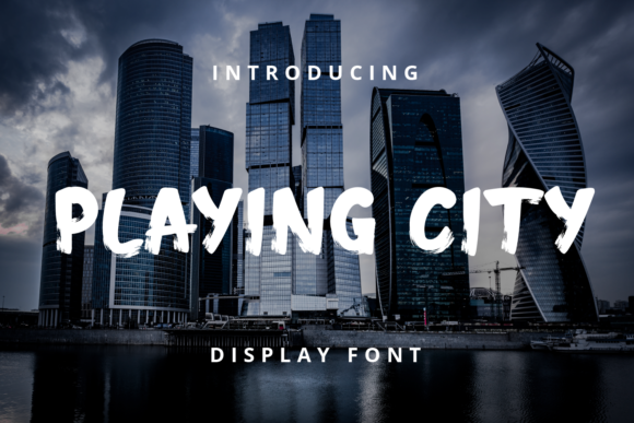 Playing City Font for Web Design and Brand Identity