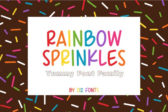 Rainbow Sprinkles Font for Creative Makers