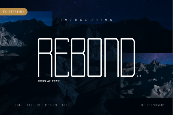 Rebond Font for Editorial Design and Creative Projects