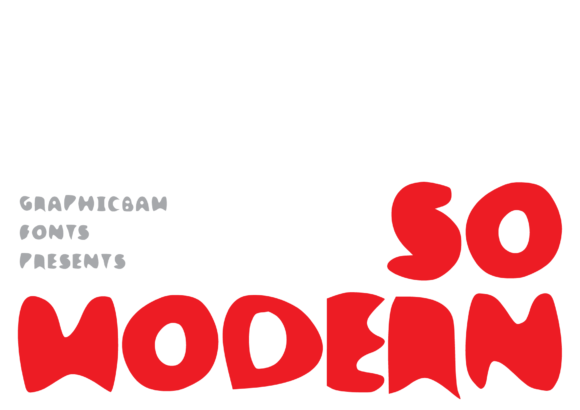 So Modern: A Cool and Thick Lettered Display Font for Creative Projects