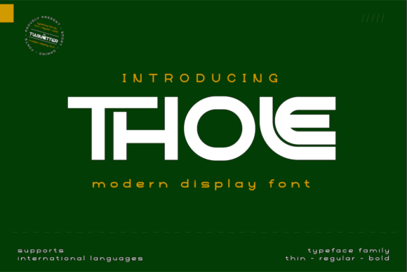 Thole Font for Small Business Branding