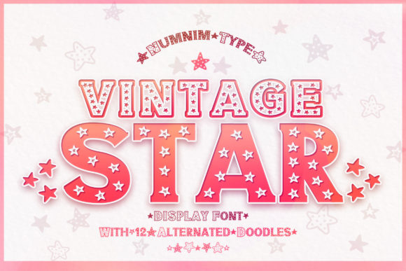Vintage Star: A Timeless Display Font for Campaign Creatives